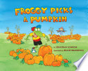 Froggy_picks_a_pumpkin